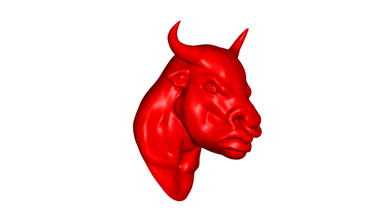bull head 3d model in 3dexport 3d print model - Mito3D