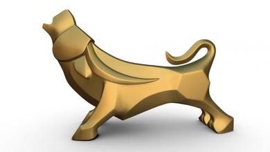 boğa heykel sanat hediye baskı mücevher lowpoly kolye <url> hayvan dekor heykelcik iç tasarım Minyatürler oyuncak heykeller 3d print model - Mito3D