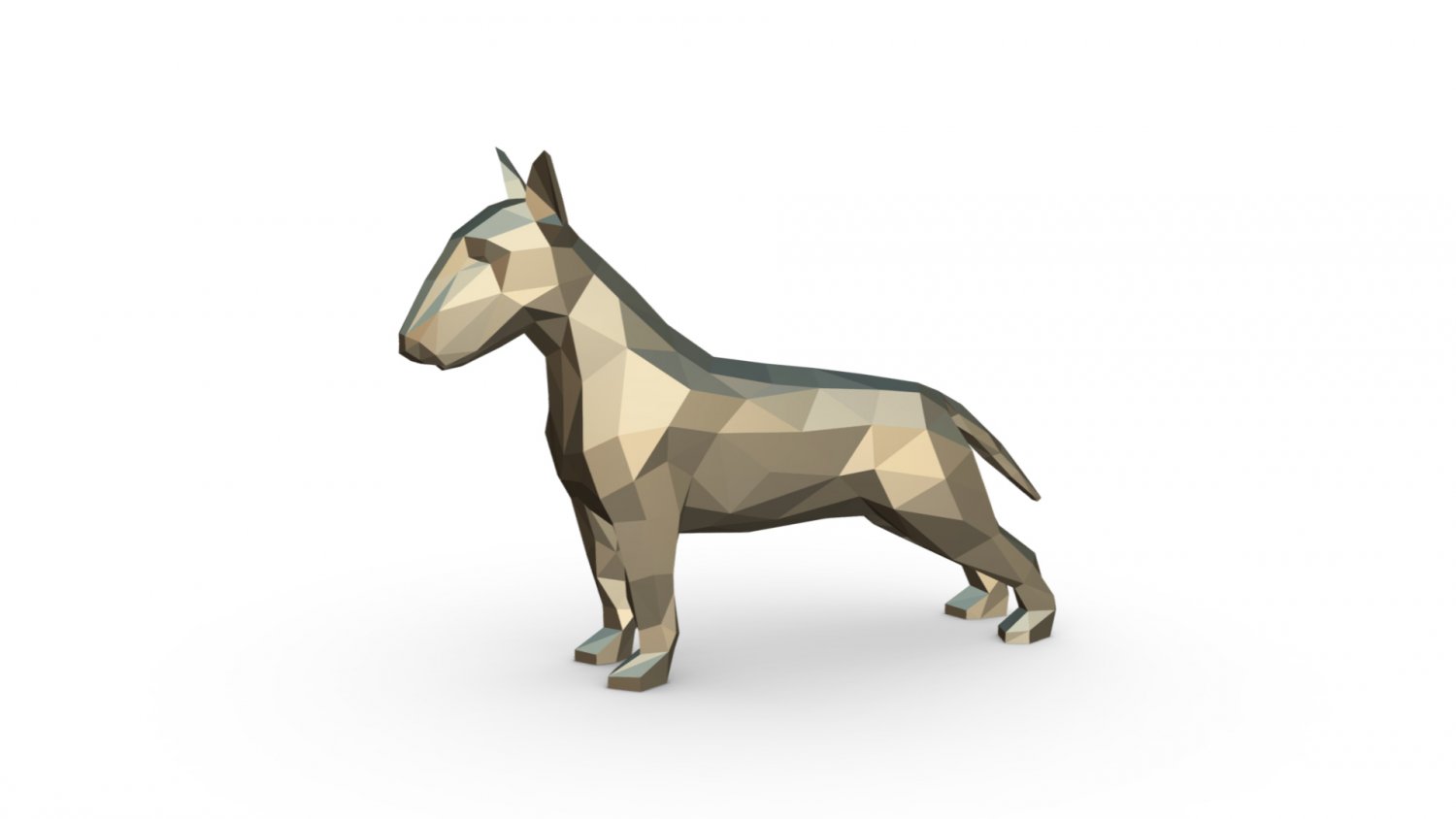 boğa teriyer şekil 3d yazdır model in hayvanlar 3dexport sanat hediye düşük poli 3dprint hayvan dekor heykelcik iç tasarım minyatürler heykel oyuncak karikatür kağıt işi japon katlama sanatı güreşi 3D print model - Mito3D