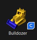 bulldozer transporte brinquedo buldoser tratores escavadora 3D print model - Mito3D