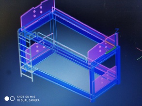 bunk bed free 3d print model - Mito3D