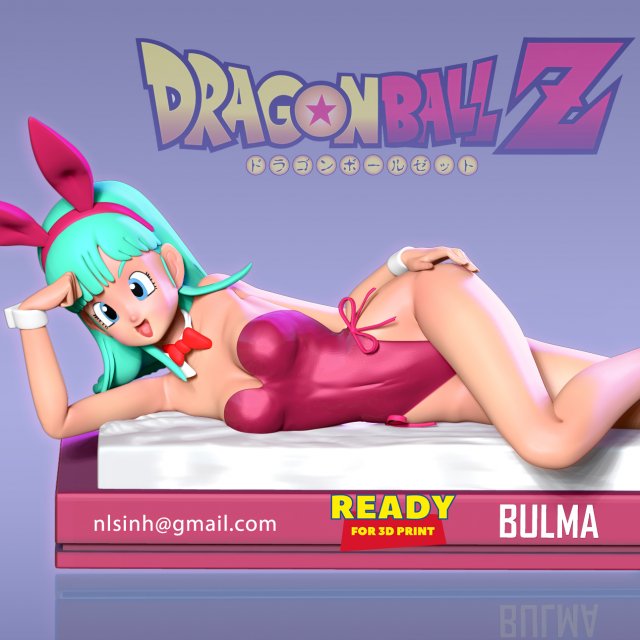 bunny bulma dragon dragonball dragonballz dragonballsuper dragonballgt bulma-dragon bunnygirl 3dprint 3dprinting statue figure 3D print model - Mito3D
