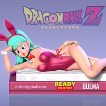 Hase Bulma Drachen Dragon Ball Dragonballsuper GT bulma dragon Bunnygirl 3dprint 3dprinting Statue Zahl 3d print model - Mito3D
