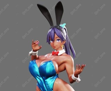 lapin fille stl monstres créatures 3d print model - Mito3D