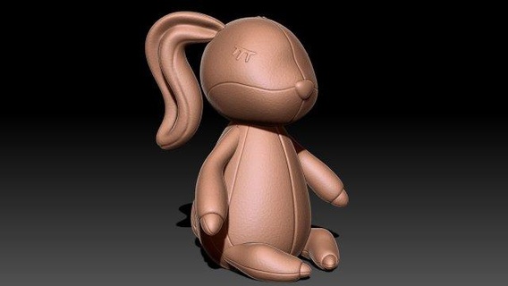 bunny toy figurines cute kid rabbit-bunny 3d print model - Mito3D