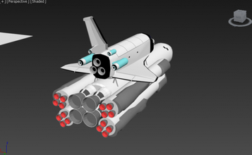 burin énergie fusée 3d modèle in 3dexport navette 3d print model - Mito3D