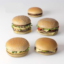 burgers collection 3d model in meat 3dexport loave hamburger bread cheeseburger food appetizer sandwhich meal mcdonalds seeds sauce cheese salad cucumber lettuce ketchup beef 3d print model - Mito3D