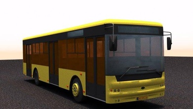 bus bogdan a70110 - version vehicle trolley trolleybus ua ukr ukraine city public transport poly a701 3d print model - Mito3D