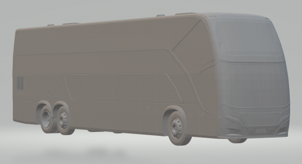 busscar panorâmico dd veículo diecast ônibus Volvo mercedes Scania quente rodas hotwheels diorama treinador nielson Brasil comil 3d print model - Mito3D