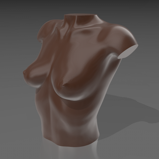 fracasso 04 3d impressão modelo in escultura 3dexport seios estatueta mulher sla peito resina arte pla 3d print model - Mito3D