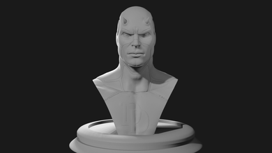 busto temerario ventilador Arte Comics Marvel superhéroe 3d print model - Mito3D