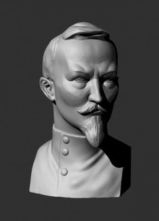 bust dzerzhinsky man felix head printing 3d print model - Mito3D