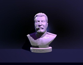 Büste Joseph Stalin frei Russisch Sowjet Union ussr Skulptur Statue ww2 Führer Porträt Bildhauerei vissarionovich Marschall politisch Drucken Prototyp entwickeln Miniaturen 3d print model - Mito3D
