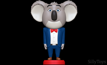 buster Luna canta coala masculino peludo antro 3d impresión 3d print model - Mito3D