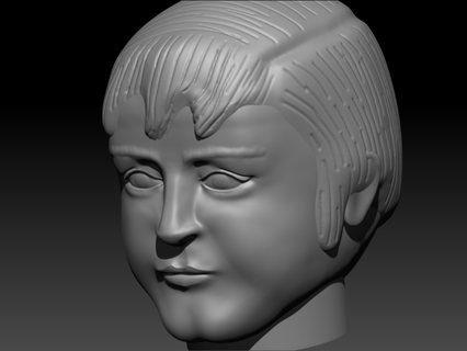 busto pol macarrones escultura 3d print model - Mito3D