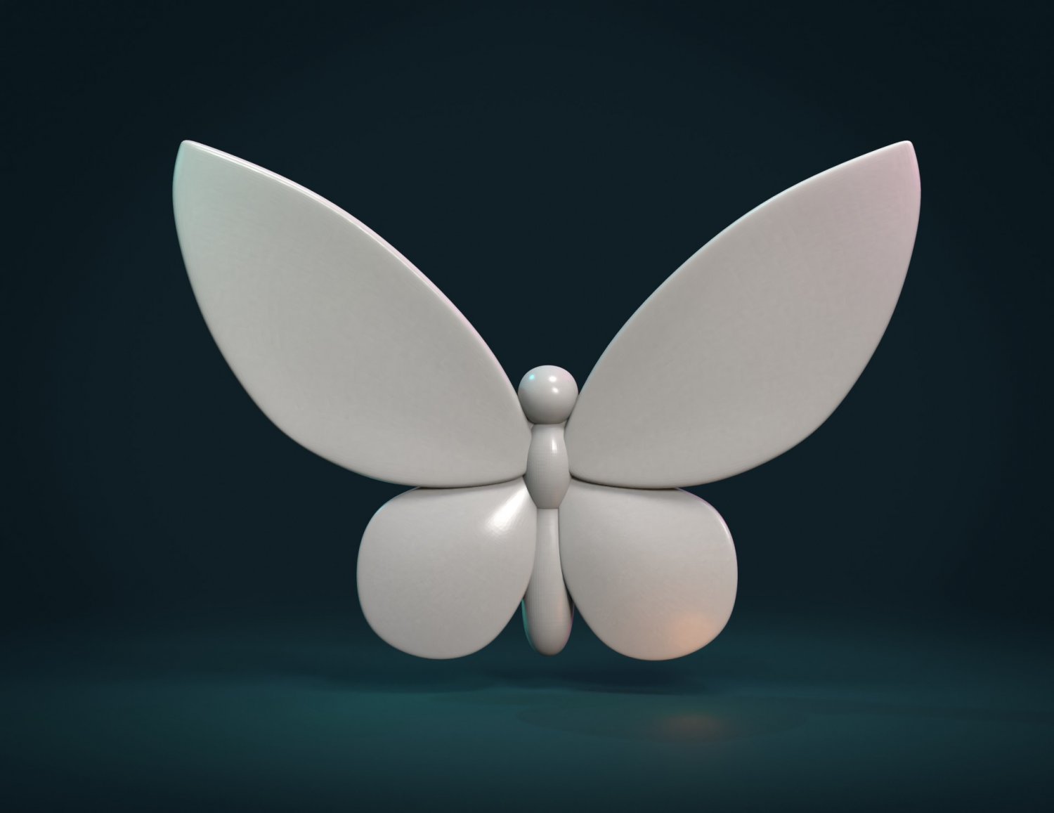 borboleta inseto joalheria charme pingente asas resumo 3D print model - Mito3D