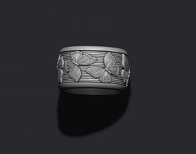 papillon bague insecte mouche nymphe oiseau ailes baterflay buterfly baterfly fille femme Hommes or argent Collier bijoux buterflay Butterflay imprimable 3d print model - Mito3D