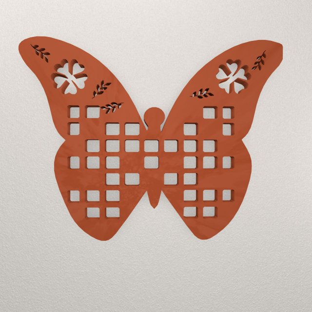 borboleta parede decoração waraj56 adesivo arte escritório aguentar sonipardeep deco stl 2d escultura interior 3D print model - Mito3D