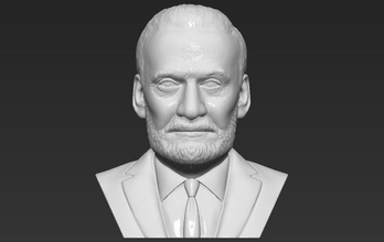 buzz aldrin bust 3d printing ready stl obj formats celebrity space astronaut apollo 11 armstrong moon science famous nasa mars hollywood first man 3d print model - Mito3D