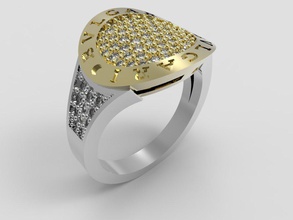 bvlgari bulgari anillo 3d impresión modelo in anillos 3dexport joyería joya oro imprimible impreso moda 3d print model - Mito3D