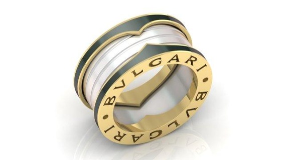 bvlgari anel 06 argolas ouro joalheria prata imprimível diamante jóias pingente jóia gema pingentes esterlina colar precioso noivado 3d print model - Mito3D