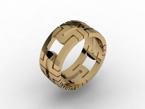 bvlgari anillo 3d impresión modelo in anillos 3dexport bulgari canalla detallado diamante compromiso hembra oro joya joyería fotorrealista imprimible plata roca vray boda blanco 3d print model - Mito3D