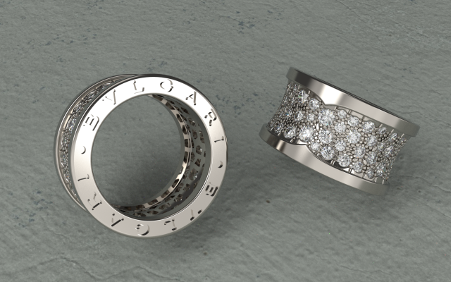 bvlgari anillos epítome of elegancia estilo 3d impresión modelo in 3dexport tiffany amor oro plata joyería joya anillo marca moda diamante boda diseñando lujo rebaja 3d print model - Mito3D