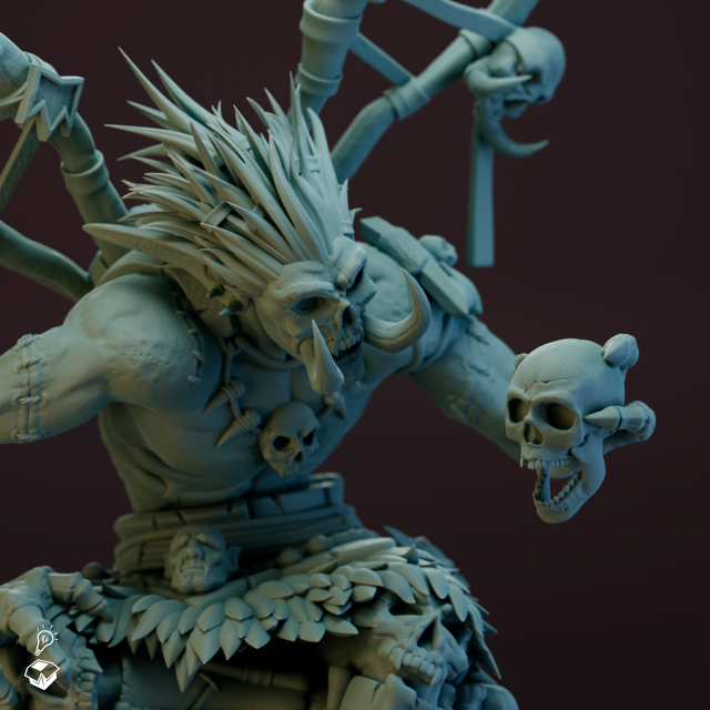 bonsamdi Welt Warcraft Monster Kreaturen Beeindruckend sprechen Troll 3D print model - Mito3D