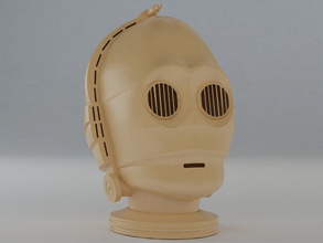 c-3po start wors 3d print model in figurines 3dexport c3p0 c3po star wars r2d2 droid darth vader scifi movie character space robot humanoid machine man male android starwars stl 3d print model - Mito3D