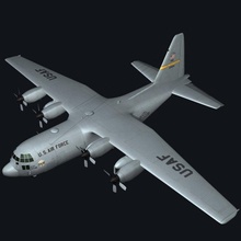 c130 Hércules militares transporte avião 130 17 ec130 ec exército jato EUA ar força costa guarda 3d print model - Mito3D
