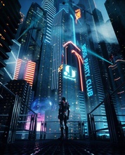 c4d ottano render cbd cyberpunk città scifi futuro pelle neo Giappone Manhattan robot edificio 3d print model - Mito3D