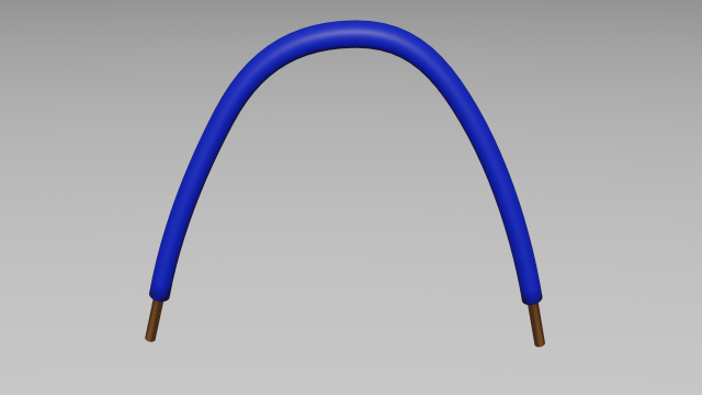 Kabel extra azul frei laboratorio4 3D print model - Mito3D