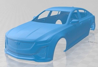 cadillac ct5 2020 imprimible cuerpo coche vehiculo espacio scalextric Tamiya rc miniz pasatiempo micro 3d print model - Mito3D