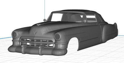 cadillac deville 1948 printable 3d body car print model in automotive 3dexport auto automobile old vintage american slot scalextric scale tamiya ninco fly shell miniz 3d print model - Mito3D