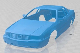 cadillac eldorado 2002 imprimible cuerpo coche vehiculo 3d impresión modelo in automotor 3dexport espacio scalextric tamiya rc miniz pasatiempo micro 3d print model - Mito3D