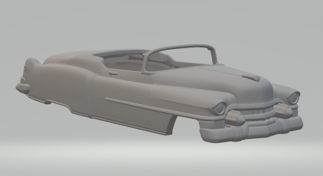 cadillac eldorado cabriolet 53 3d print model in vehicle 3dexport diecast slot-car slotcar slot car hot hotwheels rc 3D print model - Mito3D