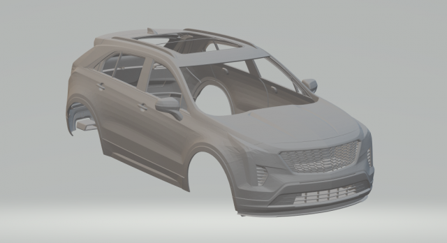cadillac xt-4 diecast slot-car slotcar slot car hot hotwheels rc suv gm chevrolet 3D print model - Mito3D