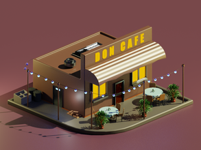 cafetería 3d print model - Mito3D
