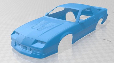 camaro 1990 imprimível corpo carro 3d impressão modelo in automotivo 3dexport fenda escalextrico tamiya rc miniz passatempo 1 10 24 28 32 3d print model - Mito3D