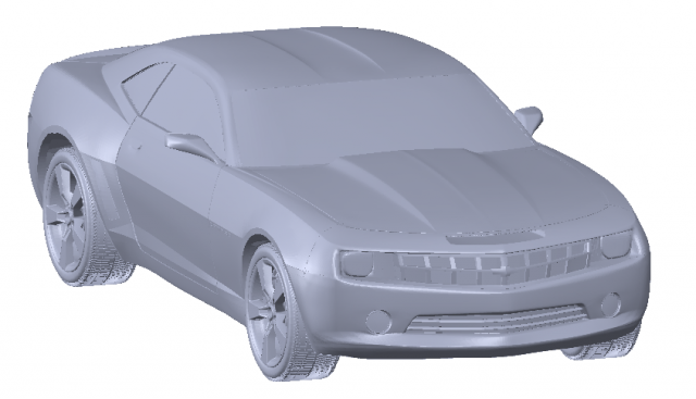 camaro settore automobilistico macchina 3d design stampabile pla stl stp high poly giocattolo 3D print model - Mito3D