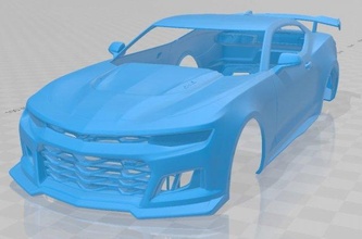 camaro zl1 2020 imprimible cuerpo coche vehiculo espacio scalextric Tamiya rc miniz pasatiempo micro 3d print model - Mito3D