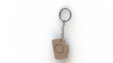 camera icon keychain 3d 3dmodel 3models 3dprinting 3dprint 3dmodeling sign logo 3d print model - Mito3D