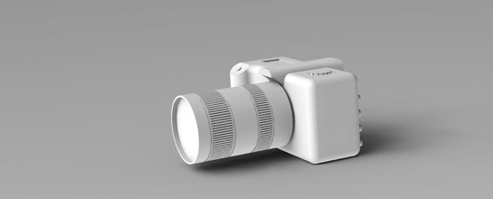 fotocamera reflex la 3d print model - Mito3D