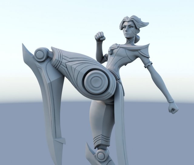 camille - league legends 3d print files toys lols lol stl file steel shadow 3D print model - Mito3D