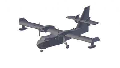 canadair cl 415 3d modèle in transport 3dexport avion transporteur 3d print model - Mito3D