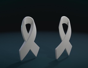 il cancro del nastro salute cura la medicina 3d print model - Mito3D