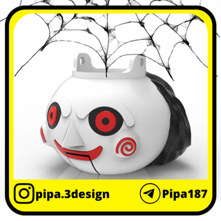 candies use halloween saw candy ghost 3d print model - Mito3D