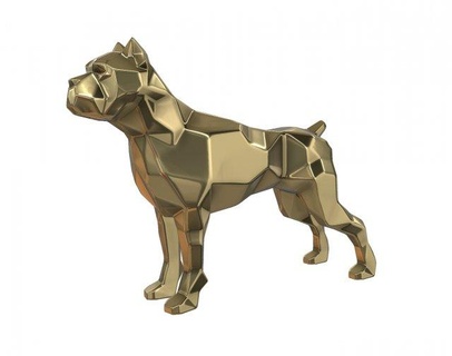 Stock Korso Hund Tiere 3dprinted Kunst Geschenk drucken Lowpoly 3dprint Tier Dekor Innere Design Miniaturen Skulptur Statue Spielzeug 3d print model - Mito3D