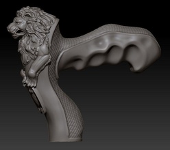 cana-de-leão em 3d animais leão ling cana 3dmodel escultura 3d print model - Mito3D
