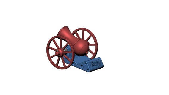 cannon bombard free  furniture cannon  3d print model - Mito3D